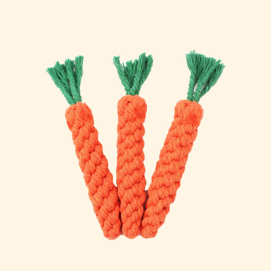 Sweet Carrot Rope Toy