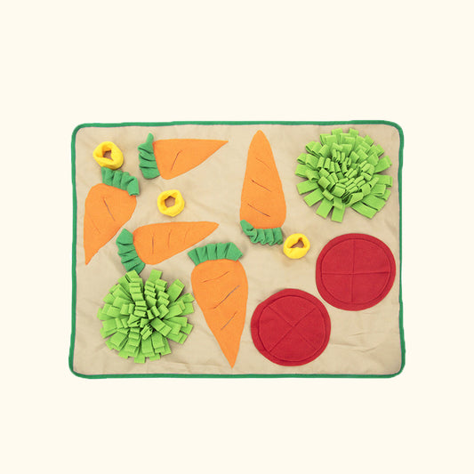 Happy Carrot Garden Snuffle Mat