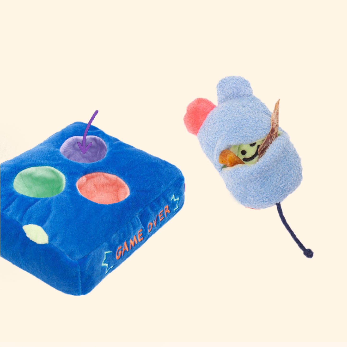 Little Ghost Mice Hunter House Dog Toy
