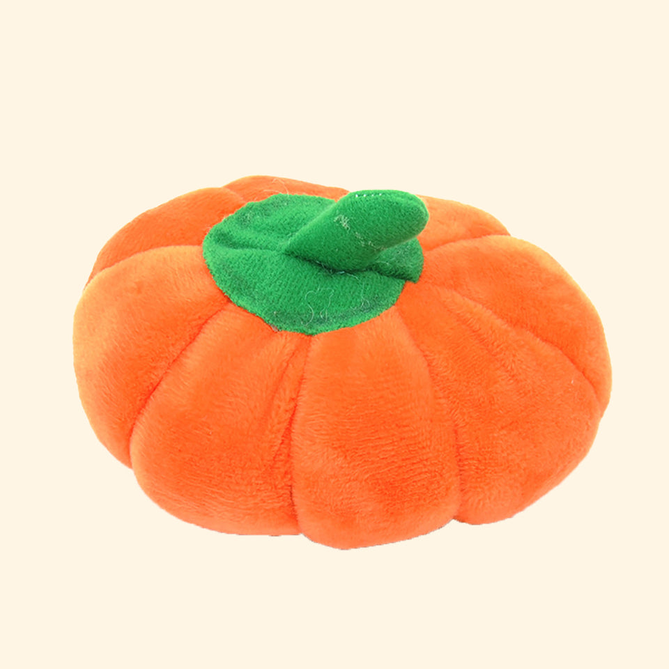 Pumpkin Squeaker Pet Plush Toy