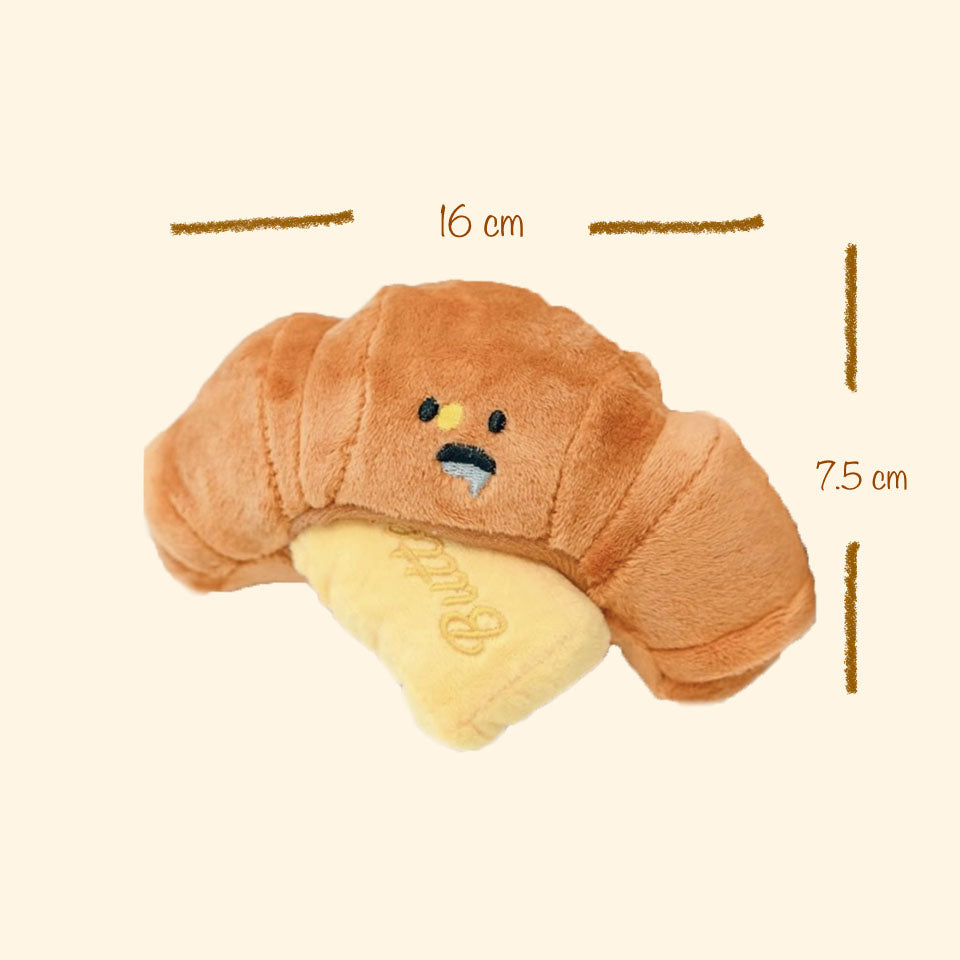 Butter Croissant Plush Toy