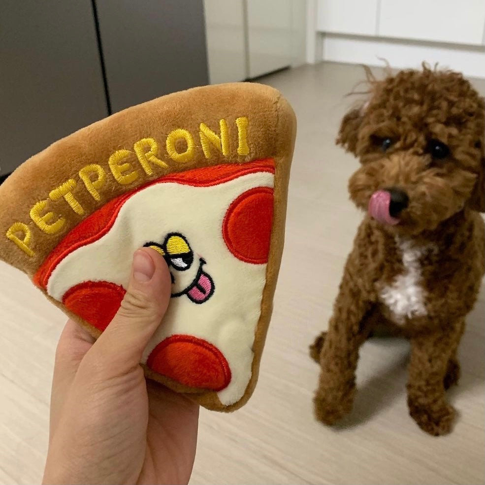 thumbnail image 2 of TwhqxjCN Realistic Pizza Designs Plush Toy For Pet Encourages Chewing And Promotes Teeth Health Safe Plush And Easy To 2 of 14