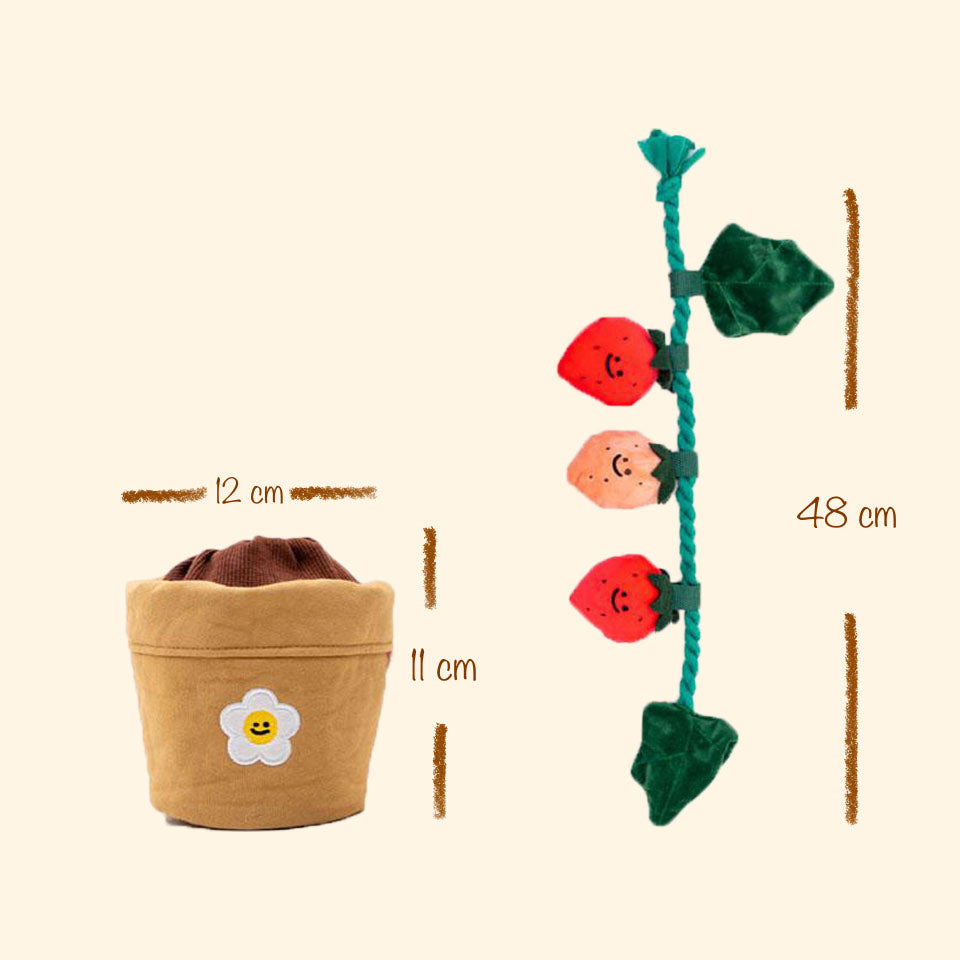 Strawberry Potted Plant Sniff Toy